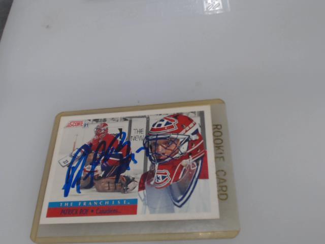 Carte hockey patrick roy signer