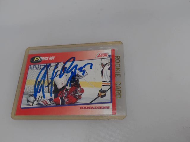 Carte hockey patrick roy signer