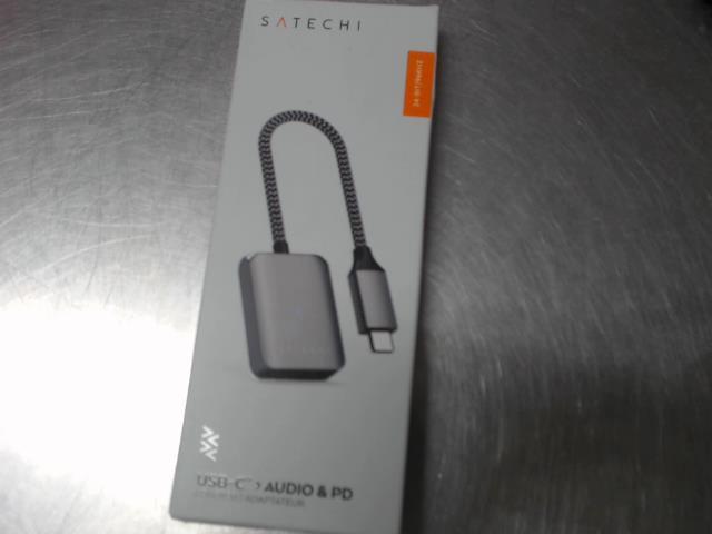 Adapteur usb-c a audio & pd