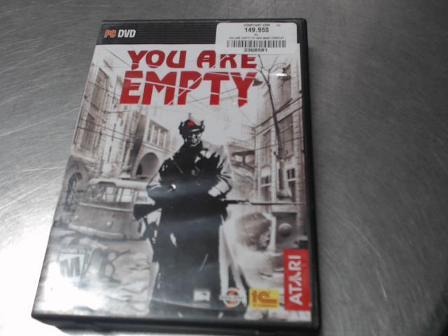 You are empty pc dvd game complet