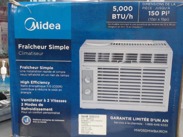 Climatiseur midea en boite 5000btu