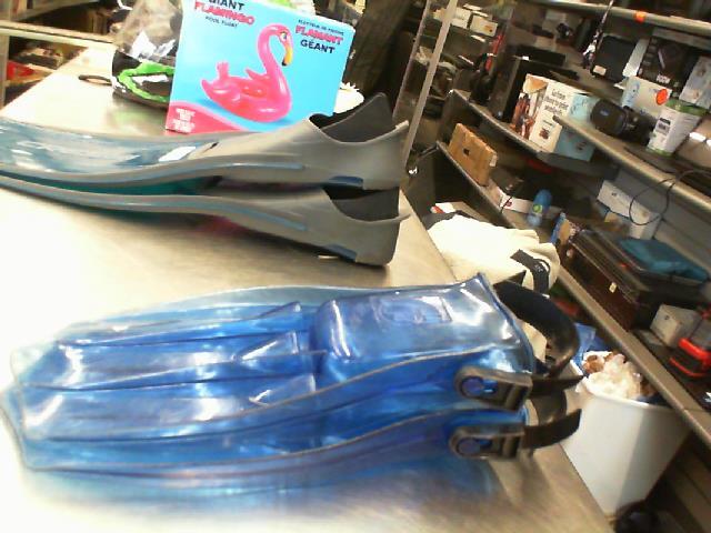 Palme pour natation bleu