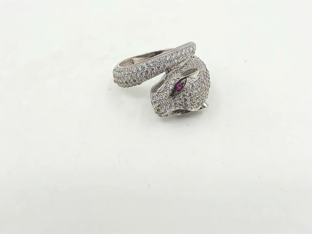 BAGUE EN OR 10KT   DIAMANTS