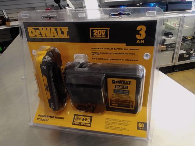 Chargeur dewalt dcb230c + 1 batterie 3ah