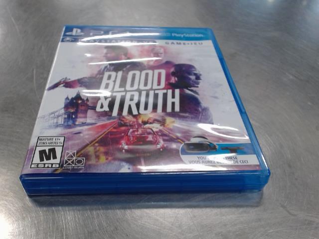 Sony Blood and truth Playstation 4 Games Longueuil