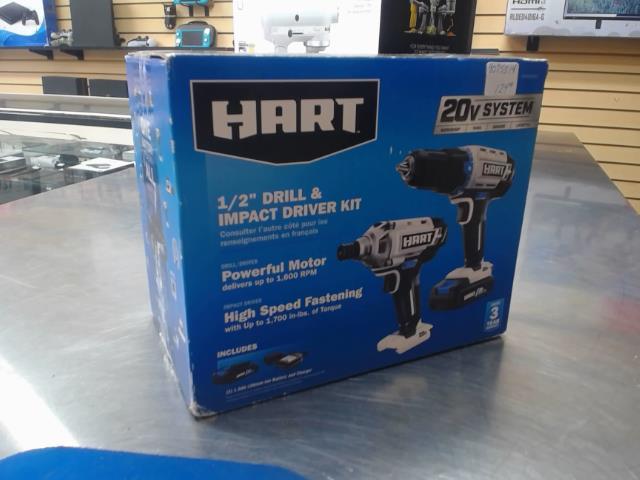 Kit 20v perceuse et viseuse hart