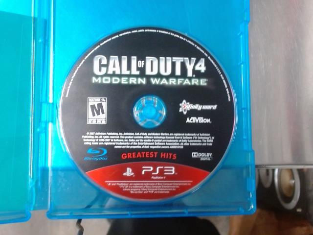 Call of duty 4 modern warfare gh ps3