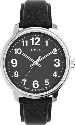 Montre homme cuir noir