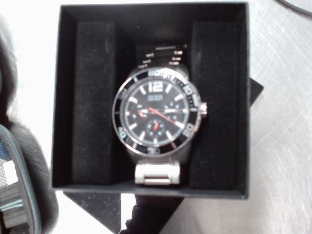 Montre stainless cadran noir