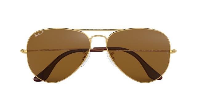 Ray bans golden and brown