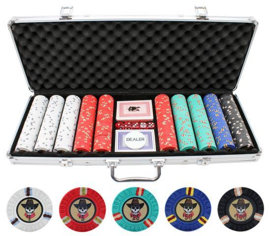 Poker chip set fancy