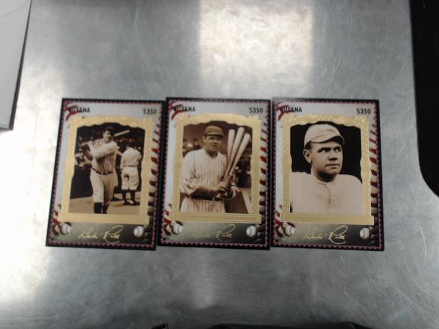 Set de 3 cartes guyane babe ruth