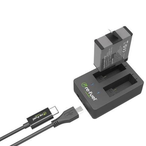 Chargeur gopro/hero 5-6-7 black & hero