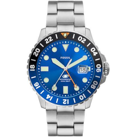 Montre fosil bleu