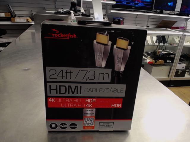 Cable hdmi 24ft/7.3m