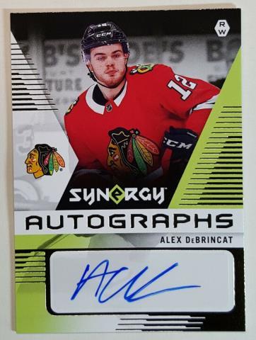 Carte synergy autographe alex debrincat