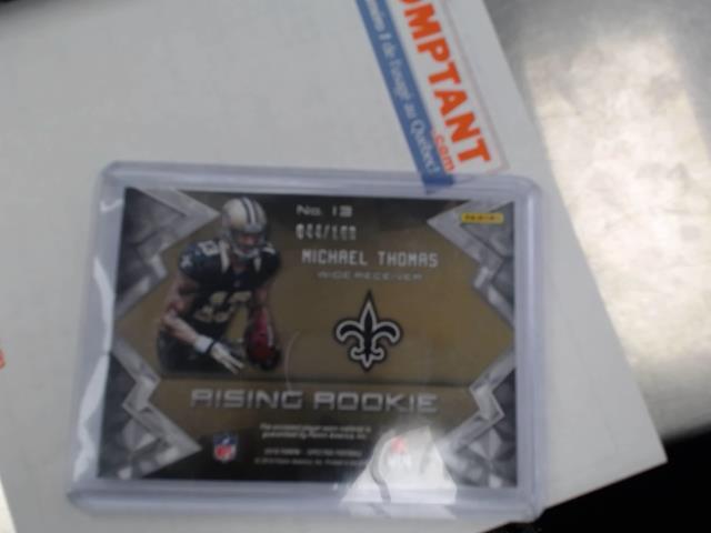 Rising rookie michael thomas . saints