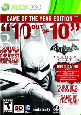 Batman arkham city goty