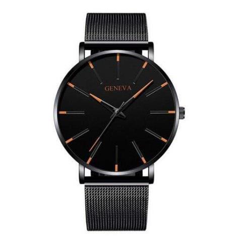 Montre geneva noir strap noir