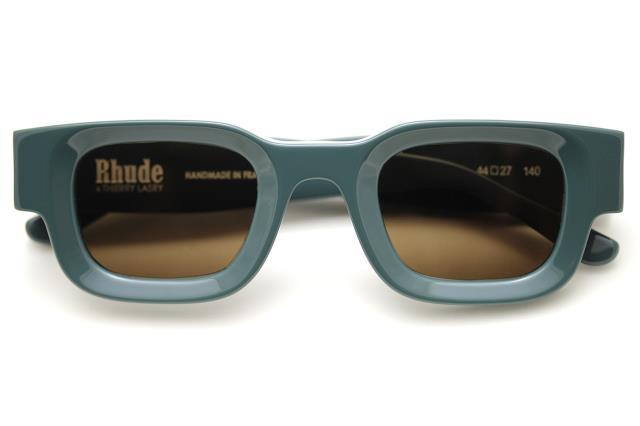 Green sunglasses 542 rhevision case mauv