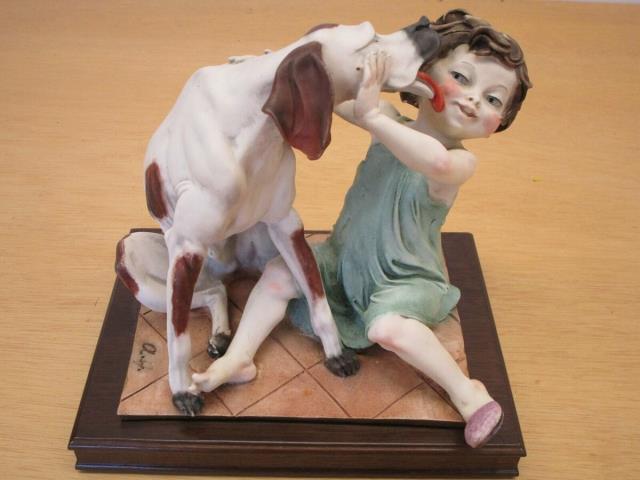 Armani giuseppe italy dog figurine