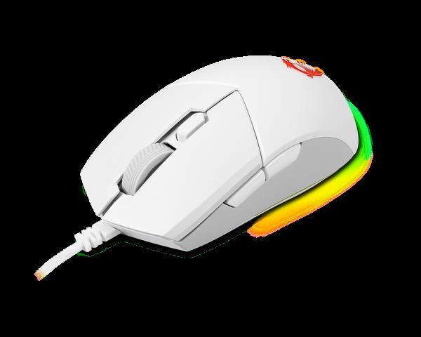 Souris msi gaming lumineuse white