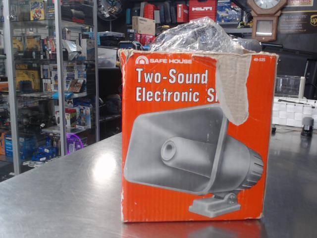 Two sound electronic siren