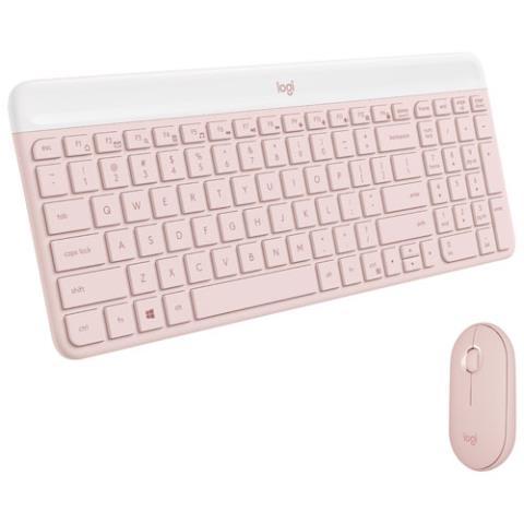 Clavier rose logitech vien avec souris