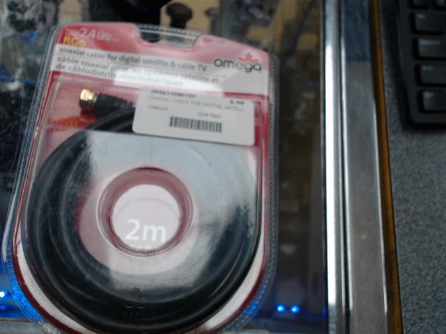 Cable coaxial 2m neuf