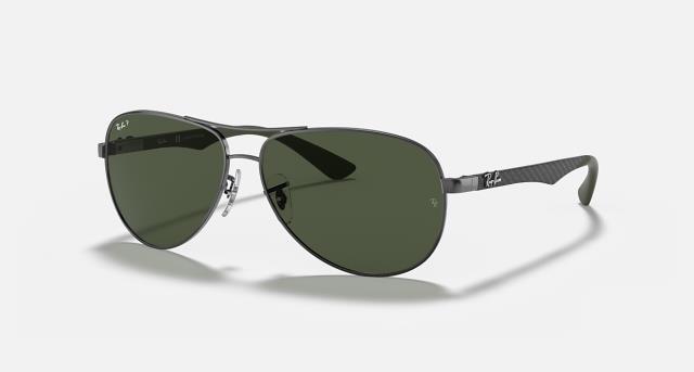 Ray ban gunmetal aviator sunglasses