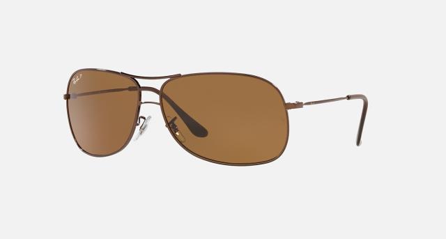 Ray bans brown aviators polorized