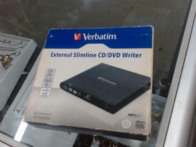 Verbatin slimline external cd/dvd writer