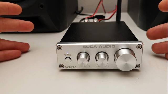 Stereo audio amplifier + boite