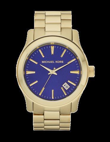 Montre jaune et bleu