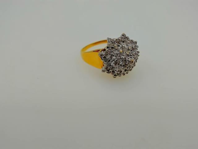 BAGUE EN OR 10KT   DIAMANTS