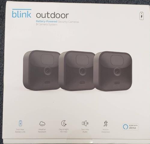 Blink outdoor 3 cam alexa security