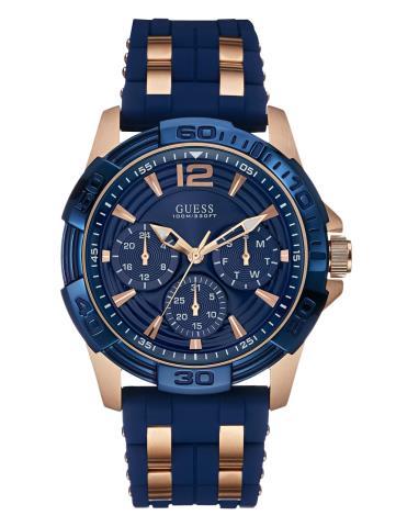 Montre steel blue marin avec or