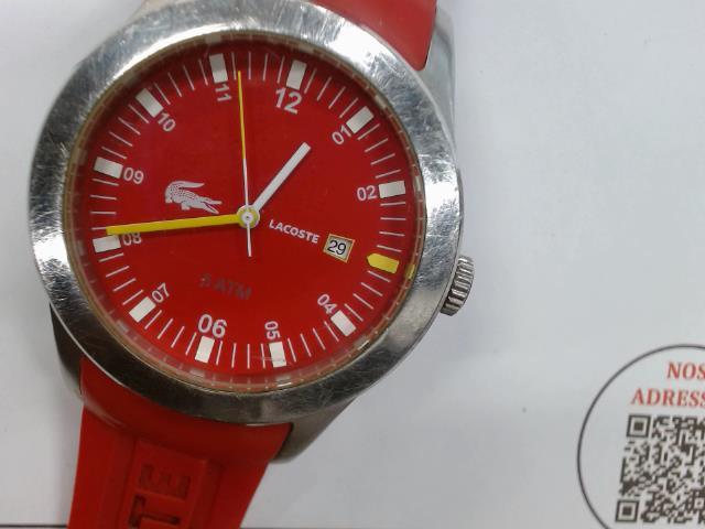 Montre lacoste bracelet rouge