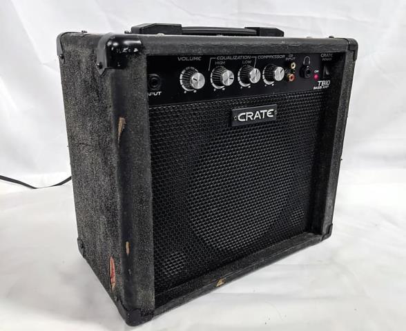 Crate tb10 bass amp black ampli + fils