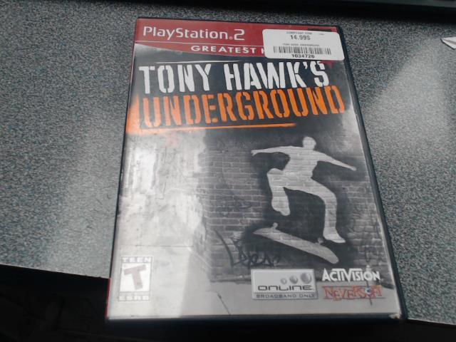 Tony hawk underground