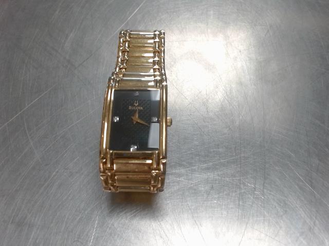 Montre homme bulova gold black dial