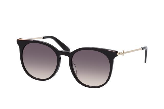 Lunette soleil  noire branch doree