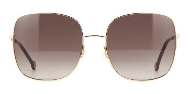 Pink carolina herrera wire frame shades