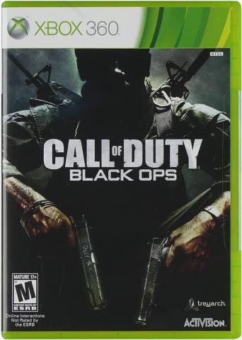 Xbox 360 game call of duty black ops