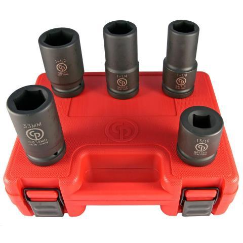 Metric socket 5pc chicago pneumatic