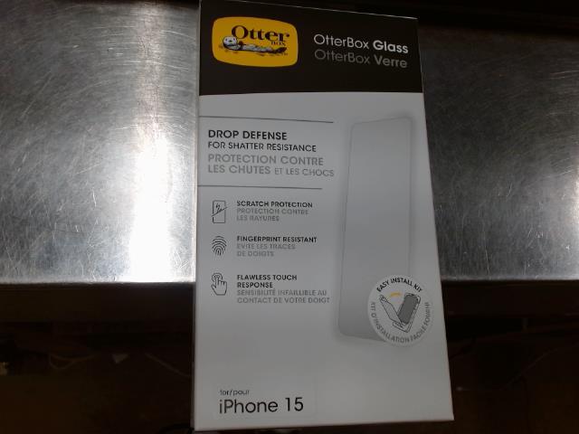 Otter box glass protector for iphone 15
