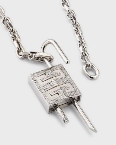 Givenchy 4g padlock necklace stainless