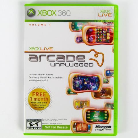 Xbox 360 game live arcade unplugged