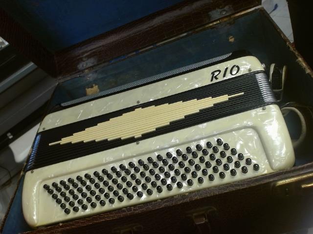 Accordeon rio 1810 + case brun