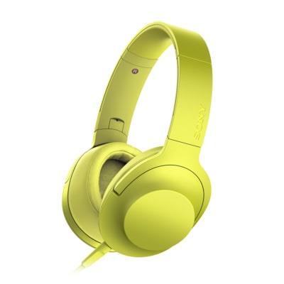 Casque sony jaune fluot + etuie